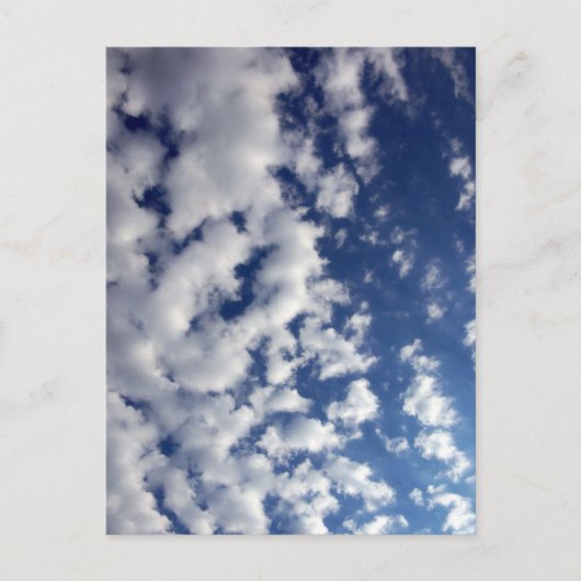 Wolken auf blauem Himmel Postkarte (Vorderseite)