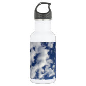 Wolken auf blauem Himmel Trinkflasche (Vorderseite)
