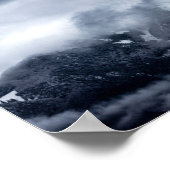 Wolken auf dem Berg Storžič, Slowenien Poster (Ecke)