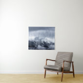 Wolken auf dem Berg Storžič, Slowenien Wandteppich (Beispiel (Horizontal))