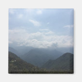 Wolken auf den Hügeln Sky Blue Color Fotografy Magnet (Vorne)