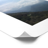 Wolken auf den Hügeln Sky Blue Color Fotografy Poster (Ecke)