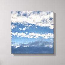 Wolken auf der Leinwand Mauer Kunst