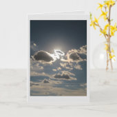 Wolken aus Beileid Karte (Gelbe Blume)
