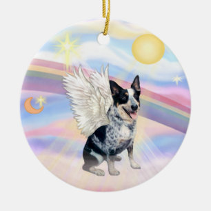 Wolken - Australischer Rinderhund Keramik Ornament