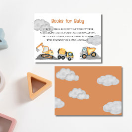 Wolken Baby im Bau Babydusche Buch Begleitkarte