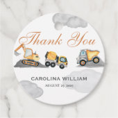 Wolken Baby im Bau Babydusche Geschenkanhänger (Vorderseite)