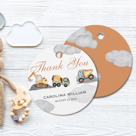 Wolken Baby im Bau Babydusche Geschenkanhänger