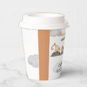 Wolken Baby im Bau Babydusche Pappbecher (Rechts)