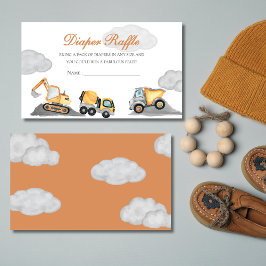 Wolken Baby im Bau Babydusche Windeln Begleitkarte