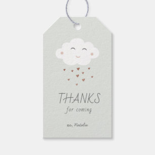 Wolken-Baby-Shower-Dankeschön-Geschenk-Anhänger Geschenkanhänger