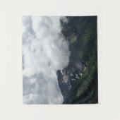 Wolken bedecken Berge Wandteppich (Vorderseite)