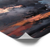 Wolken bei Morgendämmerung Art Print Poster (Ecke)