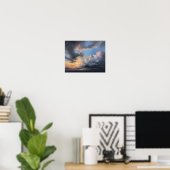 Wolken bei Morgendämmerung Art Print Poster (Heimbüro)