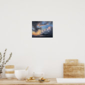 Wolken bei Morgendämmerung Art Print Poster (Küche)