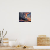 Wolken bei Morgendämmerung Art Print Poster (Küche)