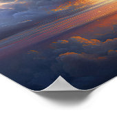 Wolken bei Morgendämmerung Art Print Poster (Ecke)