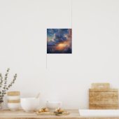 Wolken bei Morgendämmerung Art Print Poster (Küche)