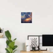 Wolken bei Morgendämmerung Art Print Poster (Heimbüro)