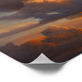 Wolken bei Morgendämmerung Art Print Poster (Ecke)