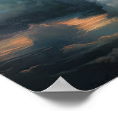 Wolken bei Morgendämmerung Art Print Poster (Ecke)