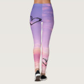 Wolken bei Sonnenuntergang Leggings (Rückseite)