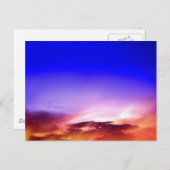 Wolken bei Sonnenuntergang Postkarte (Vorne/Hinten)