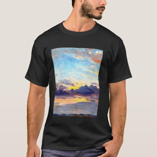 Wolken bei Sunset John Constable Romanticism Lands T-Shirt (Vorderseite)