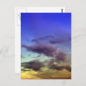 Wolken bei Sunset Postkarten (Vorne/Hinten)