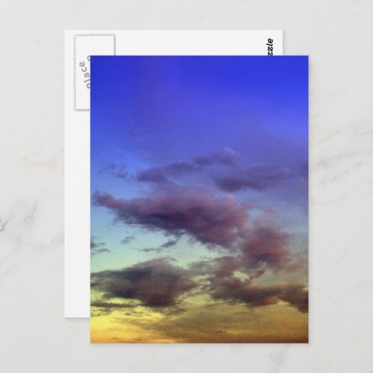 Wolken bei Sunset Postkarten (Vorne/Hinten)
