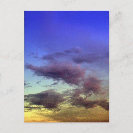 Wolken bei Sunset Postkarten (Vorderseite)