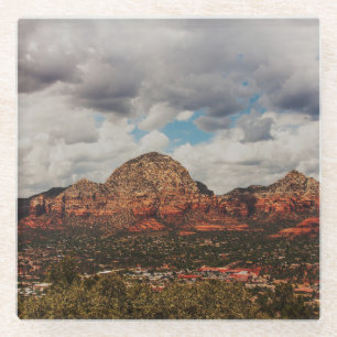 Wolken beim Einrollen in Sedona Glasuntersetzer