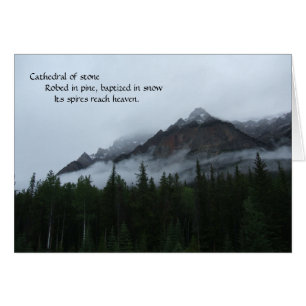 Wolken-Berg mit Haiku