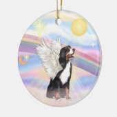 Wolken - Berner Hund Keramik Ornament (Links)
