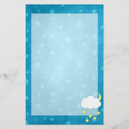 Wolken-bewegliches stationäres briefpapier (Vorderseite)