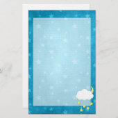 Wolken-bewegliches stationäres briefpapier (Vorne/Hinten)