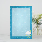 Wolken-bewegliches stationäres briefpapier (Stehend Vorderseite)