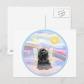 Wolken - Black Cocker Spaniel Postkarte (Vorne/Hinten)