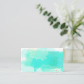 Wolken-blaue Aquarell-Antiken-Visitenkarten Visitenkarte (Stehend Vorderseite)