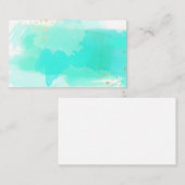 Wolken-blaue Aquarell-Antiken-Visitenkarten Visitenkarte (Vorne/Hinten)