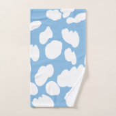 Wolken Blauer Himmel Wolken Badhandtuch Set (Handtuch)