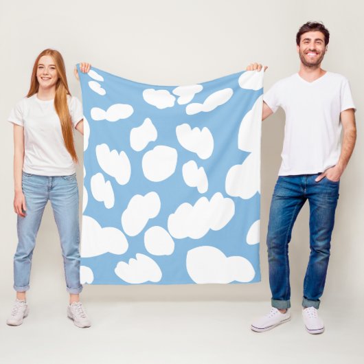 Wolken Blauer Himmel Wolken Fleecedecke (Beispiel)