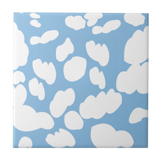 Wolken Blauer Himmel Wolken Fliese (Vorderseite)