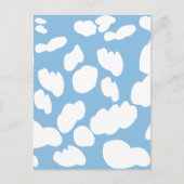 Wolken Blauer Himmel Wolken Postkarte (Vorderseite)