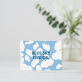 Wolken Blauer Himmel Wolken Visitenkarte (Stehend Vorderseite)