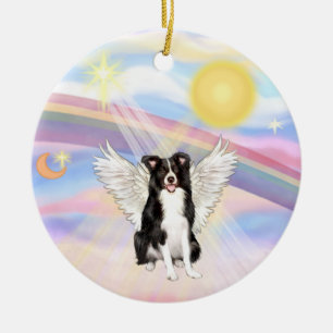 Wolken - Border Collie Keramik Ornament