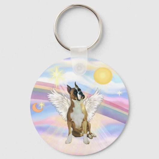 Wolken - Boxer ANgel (Ackerohren #1) Schlüsselanhänger (Vorderseite)