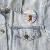 Wolken - Brauner/Roter Dackel Angel Button (Beispiel)