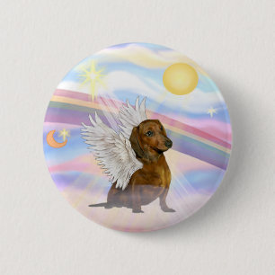 Wolken - Brauner/Roter Dackel Angel Button