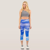 Wolken Capri Leggings (Vorderseite)